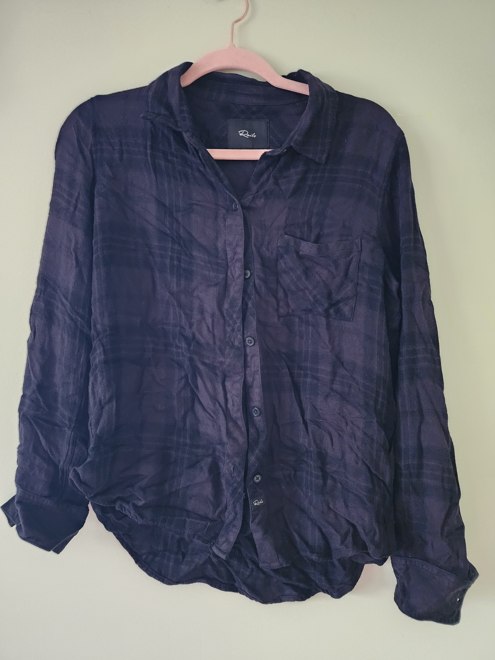Rails Button-Up Shirt - Dark Navy And BlackPlaid